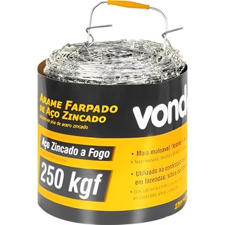 ARAME FARPADO 250KGF COM 250 METROS  31.74.250.250   VONDER