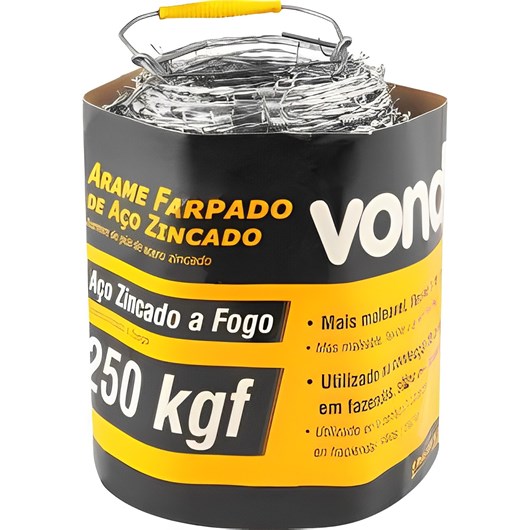 ARAME FARPADO 250KGF COM 500 METROS    31.74.250.500  VONDER