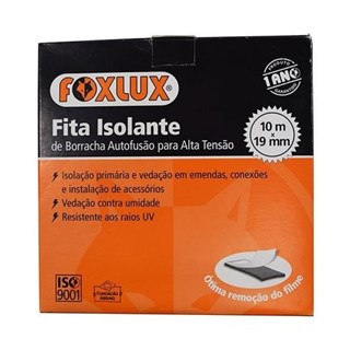 FITA ISOLANTE DE AUTOFUSÃO 19MM X 10 METROS   FOXLUX