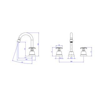 Misturador de mesa bica alta para lavatório - MAX 1877.C34 DECA