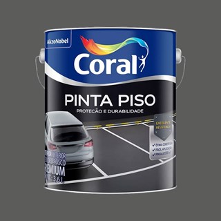PINTA PISO FOSCO CINZA ESCURO 3,6 LITROS CORAL