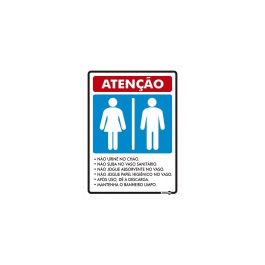 Placa de Sinalização Atenção não Jogue Lixo 1 em Promoção na Americanas