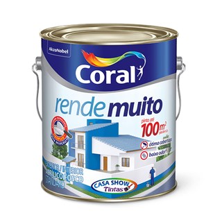 TINTA  RENDE MUITO BRANCO 3,6 LITROS   CORAL
